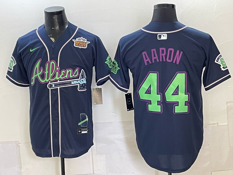 Men 2026 Atlanta Braves #44 Aaron blue Game Nike MLB Jersey 0727003->atlanta braves->MLB Jersey
